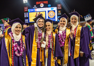 Students attending SF State commencement