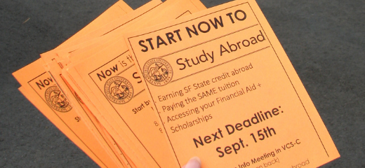 Study abroad flyers